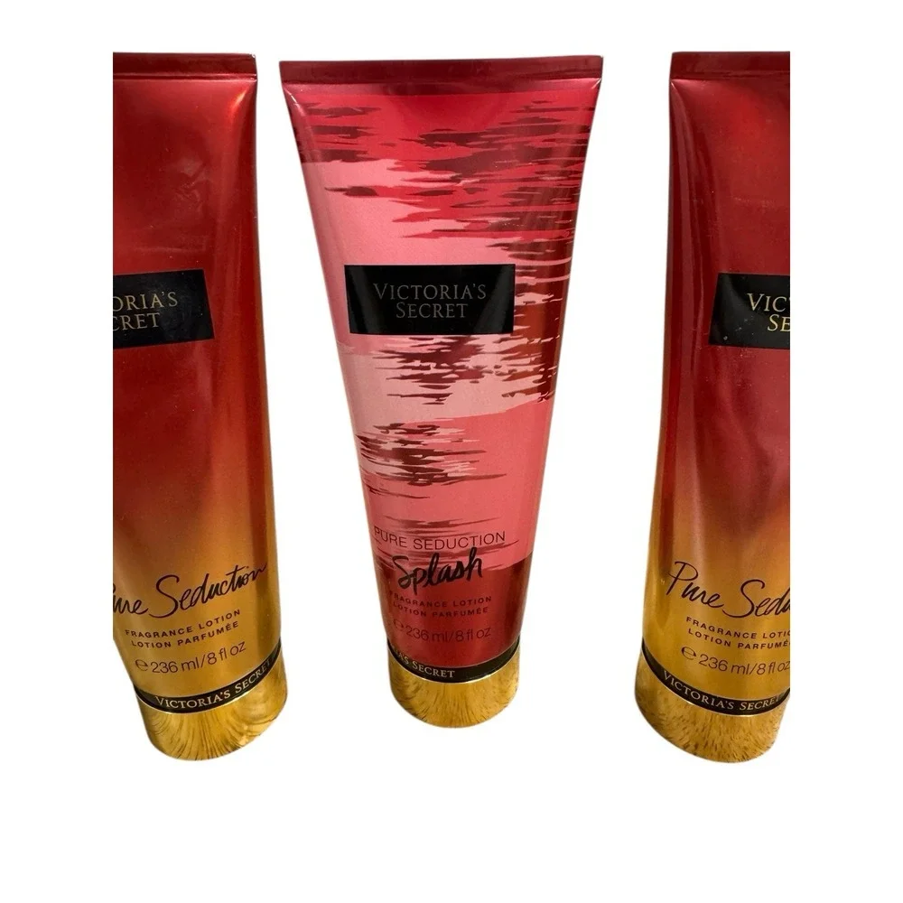Lot of‎ 3 🔥Victoria's Secret 🤑Pure Seduction & Splash Fragrance Lotion 8oz New